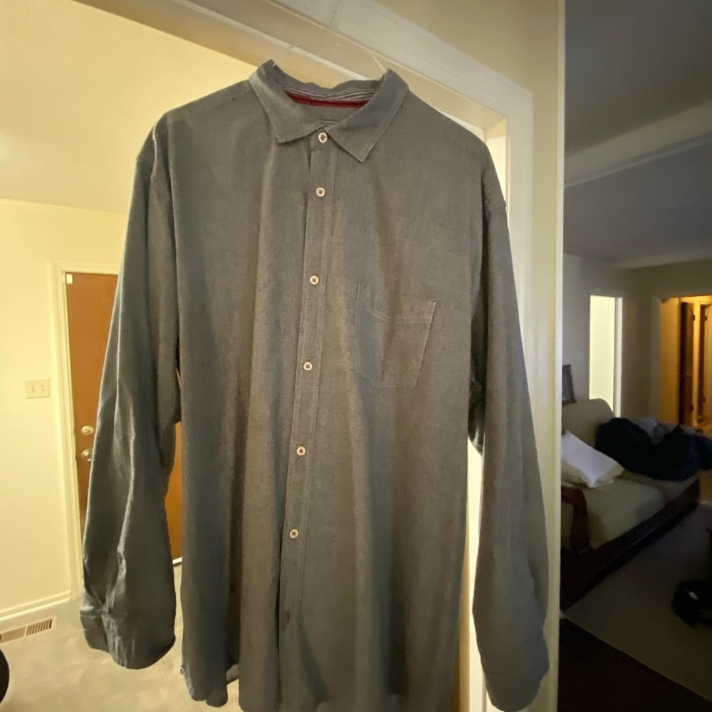 Men's 32 Bar Blues Casual Button Down Shirt - Black and white check. XXL. Ex Con - Picture 2 of 7